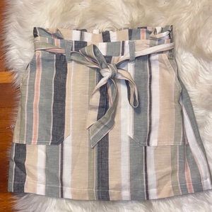 Striped skirt (paper bag)